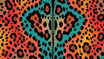 Multicolored Leopard Print Pattern