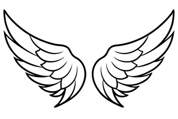 Obraz premium angel wings vector