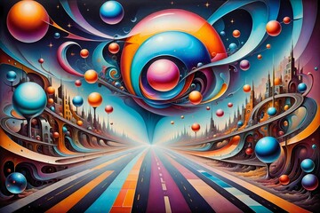 Obraz premium abstract background with circles