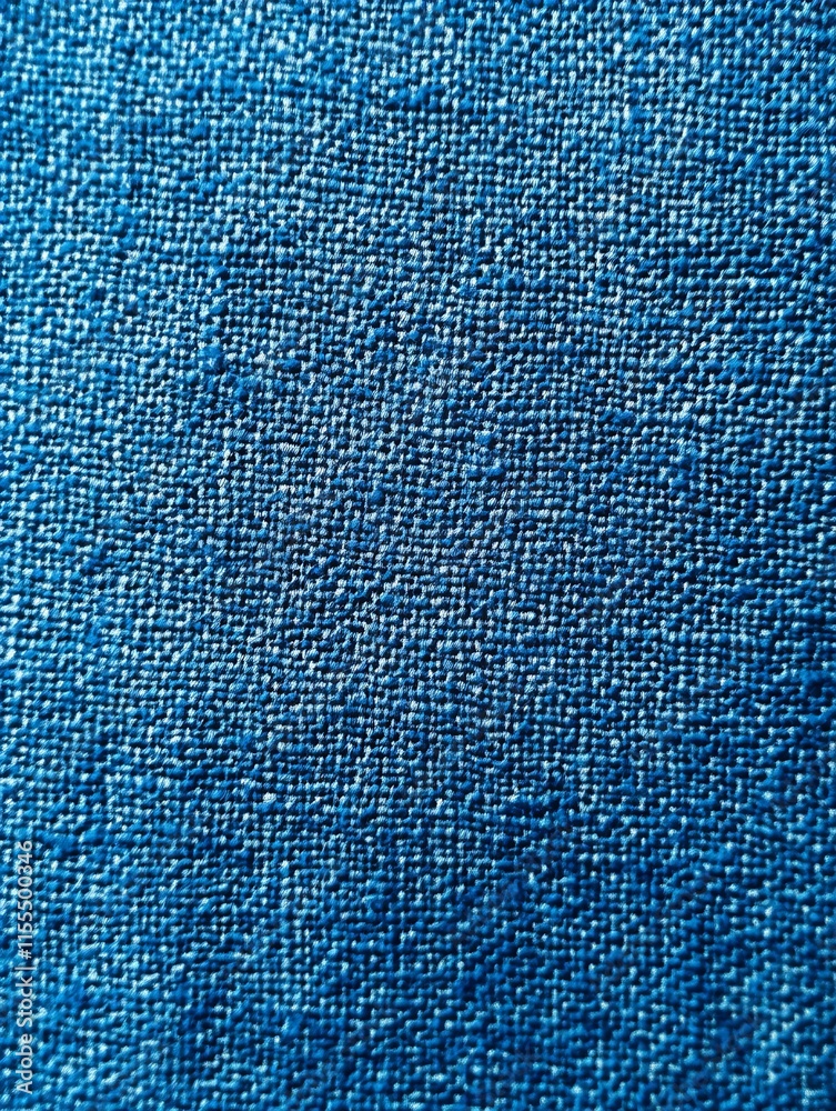 Poster Coarse Blue Textile Fabric Texture Ideal for Background and Design Uses : Generative AI