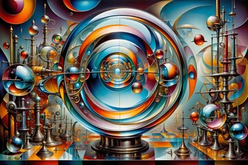 abstract background with gears