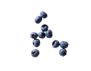 blueberries isolated on white background