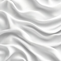 Obraz premium Smooth white fabric with elegant folds and drapes.