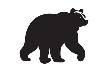 Bear vector silhouette artwork
