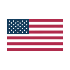 American flag USA design. united states flag. Rendered USA flag.