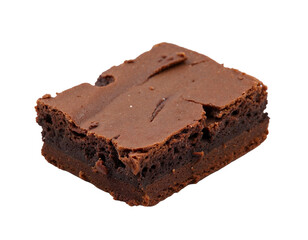 chocolate cake isolated on white background