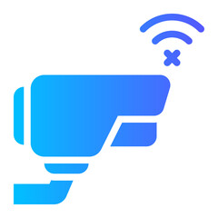 cctv offline gradient icon