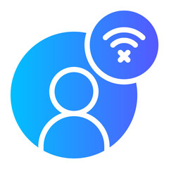offline gradient icon