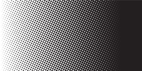 Halftone gradient. Dotted gradient, smooth dots spraying and halftones dot background seamless horizontal geometric pattern vector template set. dots vector