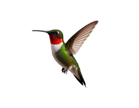 hummingbird isolated on white - Powered by Adobe