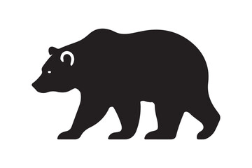 Bear vector silhouette artwork
