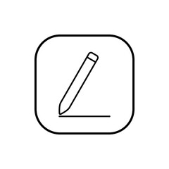 Edit icons. edit document icon. edit text icon. pencil, simple flat style, illustration, logo sign symbol pictogram template, for ui or ux isolated on white for mobile app, editable