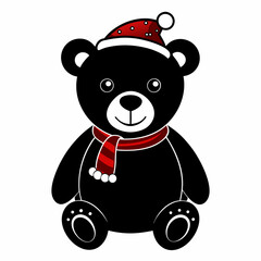 Christmas Gingerbread Storefront Black silhouette