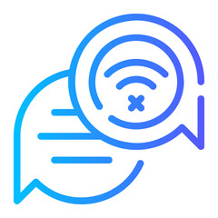 offline chat gradient icon