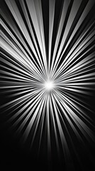 Obraz premium Abstract Black and White Radial Lines Design