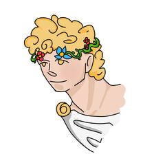 Person with yellow hairs