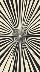 Obraz premium Abstract Black And Beige Radiating Lines Design