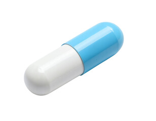 white pill on white background