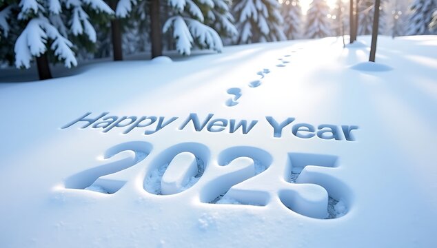 Happy New Year 2025: Winter Wonderland
