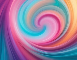 Abstract Pastel Swirl Colorful Background Design