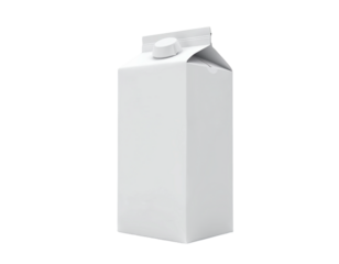 milk carton isolated on white