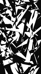 Obraz premium Abstract Black and White Geometric Pattern Design