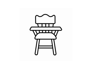 Office chair icon simple illustration chair line iconOffice Armchair Line Icon with Editable Stroke and Pixel Perfect.Chair and Sofa of front view line icon Chair icon set executive chair icon Vector 