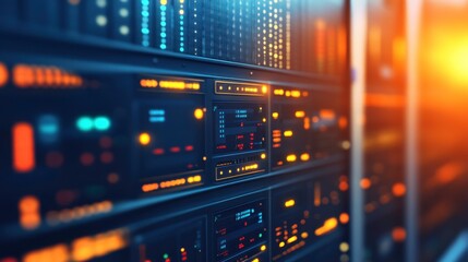 Modern Control Room with Advanced Data Panels