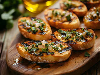 Bruschetta with grilled bread