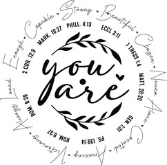 you are Enough Svg, Positive Svg