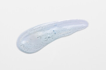 A sample of skin serum or body gel with hyaluronic or salicylic acid