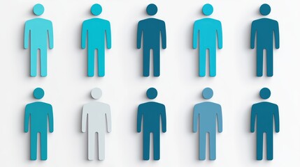 Diverse individuals united, a visual representation of teamwork, collaboration, and collective effort in professional setting