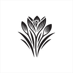 black and white flowers