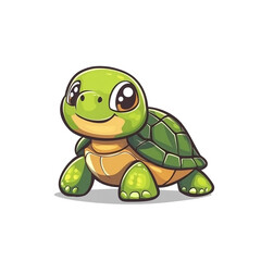 Fototapeta premium Adorable Baby Turtle Illustration