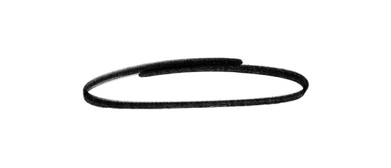 Oval Frame | Black Marker PNG Isolated hand drawn doodle Elements on transparent background 