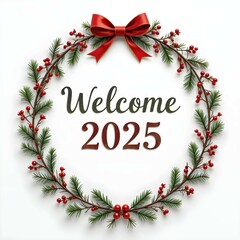 Welcome 2025 Happy New Year Celebration Design