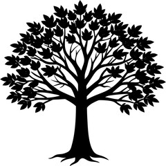 Obraz premium silhouette of tree