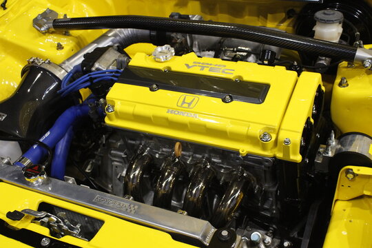 Honda integra engine at Manila Auto Salon in Pasay, Philippines