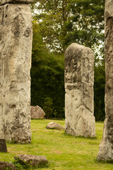 A photo of the ancient stone structure in the Stonehenge tourist spot.