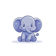 Fototapeta premium Adorable Baby Elephant Illustration