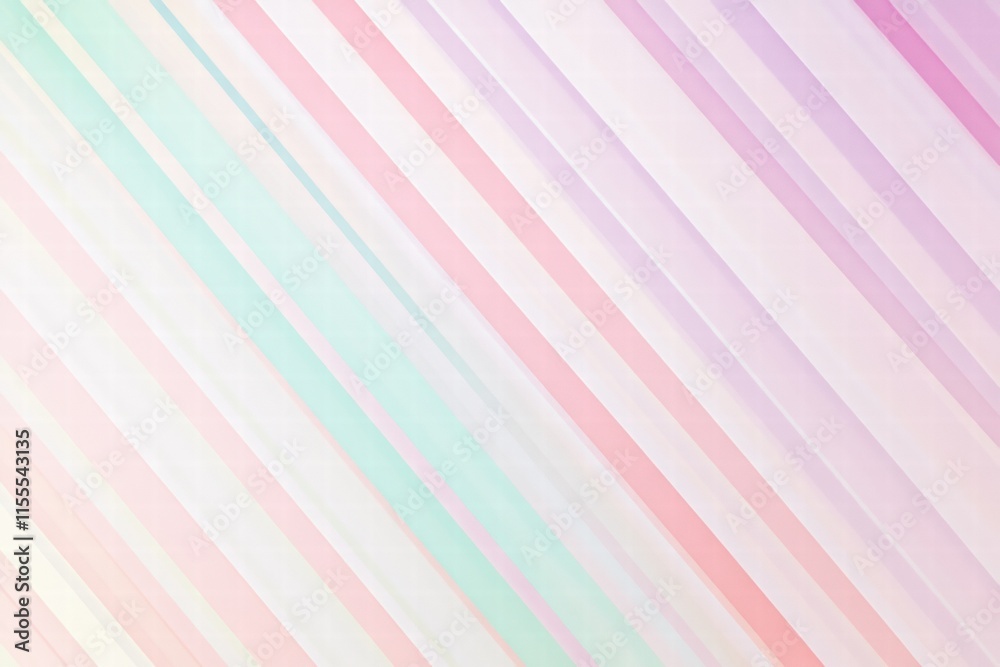 Aufkleber soft striped pattern in pastel colors creates a serene atmosphere ideal for decoration or design ins