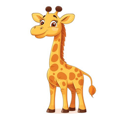 Fototapeta premium Adorable Baby Giraffe Illustration
