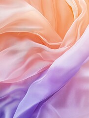 A colorful piece of fabric with a purple, pink, and orange stripe