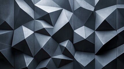 Obraz premium A wall with a lot of triangles and squares