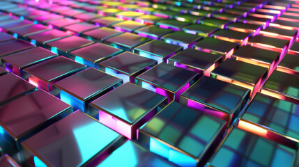 Fototapeta premium Abstract iridescent background design 3d render