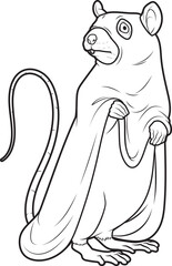 Rat Halloween Ghost Animal Vector Graphic Art Illustration