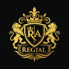 Obraz premium coat of arms with wings