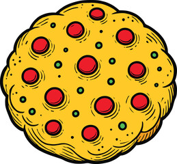 Fototapeta premium Kawai Candy and Cake Illustrations Sweet and Whimsical Desserts, Delicious Kawai Sweet Treats Fun Dessert Illustrations