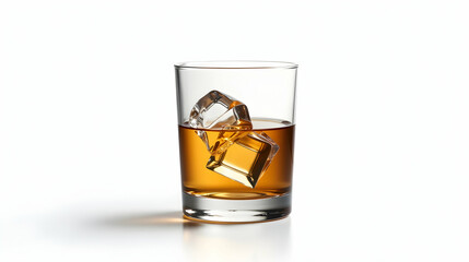 Golden Hour: Whiskey on the rocks, a moment of quiet contemplation.  The amber liquid shimmers invitingly.