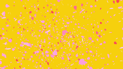 たくさんのハートが飛び出すイラスト